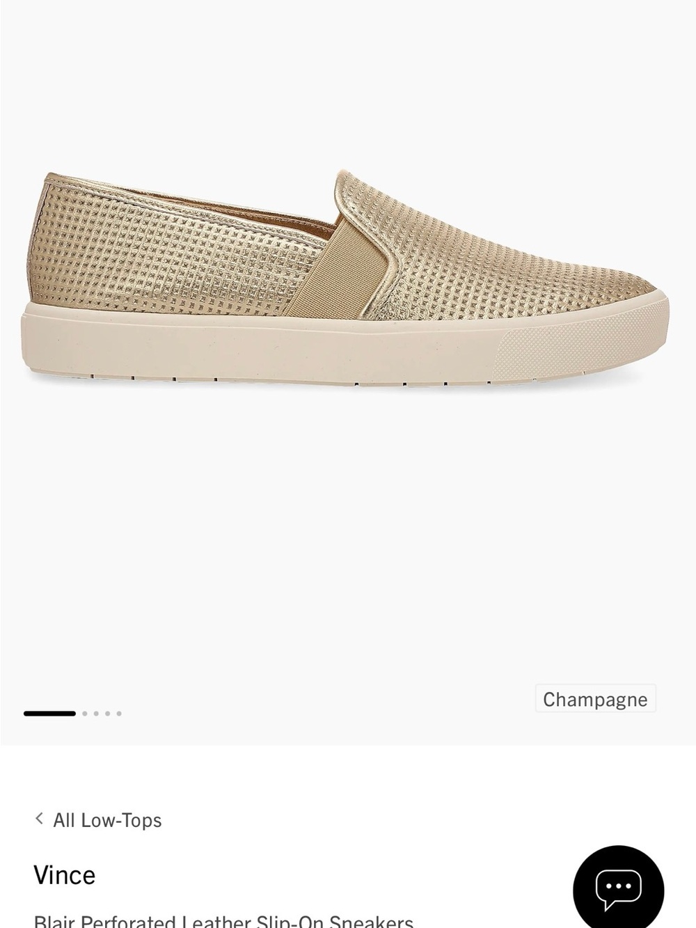 Vince Metallic Champagne Slip-On Sneaker - NWT - Picture 3 of 8